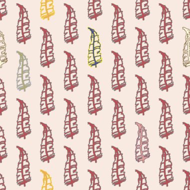 Memphis tarzı zemin ağaç yaprakları 