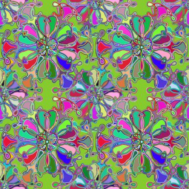 Soyut kaleydoskop renkli Dikişsiz desen arka planı için. 