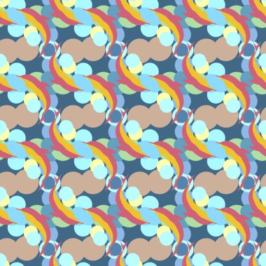 soyut geometrik renkli Dikişsiz desen arka plan için vektör çizim