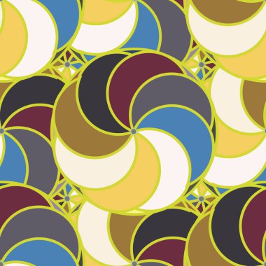 soyut geometrik renk desenli vektör çizimi