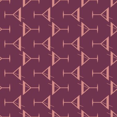 Tropik kokteyller desen, renkli kesintisiz vektör çizim