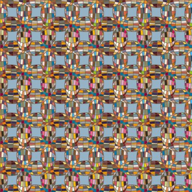 Soyut kaleydoskop desen renkli mozaik küre ile