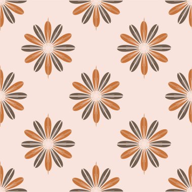 Renkli kesintisiz kaydırma-tasarım arka plan ile çiçek desenli.