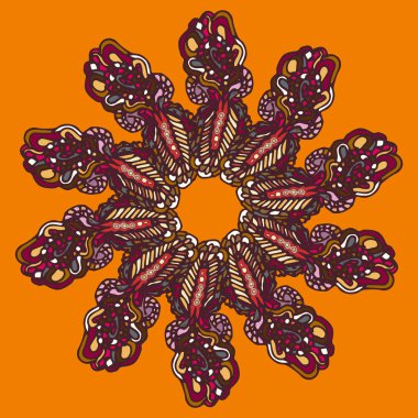 Stil zentangle yeni simetrik mandala doodle ile sanat esin kaynağı oldu. Duvar kağıdı, desen dolgularını, web sayfaları, yüzey dokuları için dekoratif nesne-ebilmek var olmak kullanılmış.