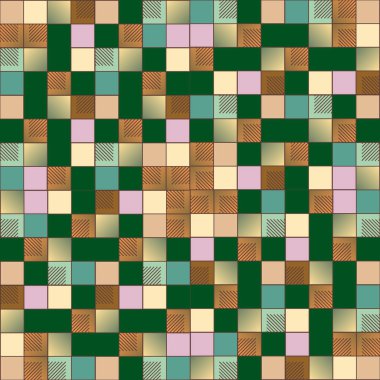 grafik küpleri ve kareler arka plan, sorunsuz tasarlamak vektör çizim 