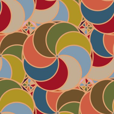 soyut geometrik renk desenli vektör çizimi