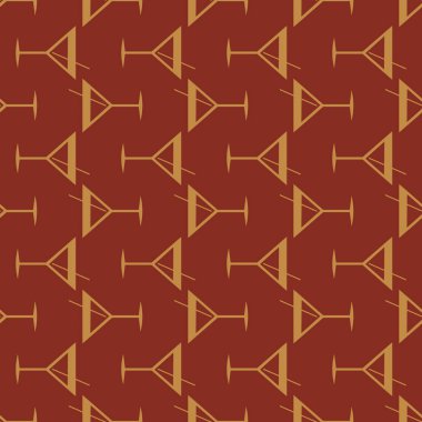 Tropik kokteyller desen, renkli kesintisiz vektör çizim