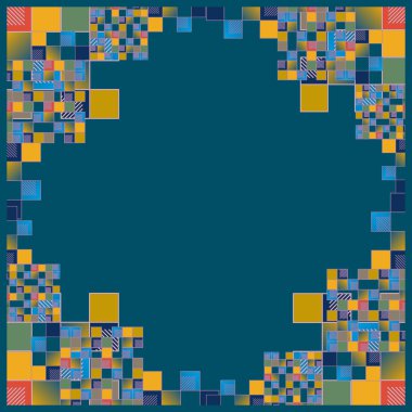 geometrik küpleri ve kareler arka plan sorunsuz tasarlamak vektör çizim