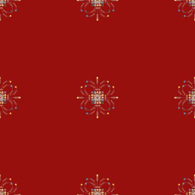 Vintage seamless modeli, vektör çizim 