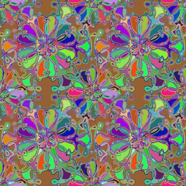 Soyut kaleydoskop renkli Dikişsiz desen arka planı için. 