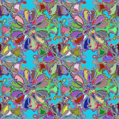 Soyut kaleydoskop renkli Dikişsiz desen arka planı için. 