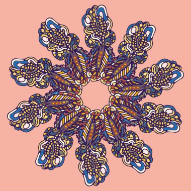 Stil zentangle yeni simetrik mandala doodle ile sanat esin kaynağı oldu. Duvar kağıdı, desen dolgularını, web sayfaları, yüzey dokuları için dekoratif nesne-ebilmek var olmak kullanılmış.