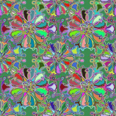 Soyut kaleydoskop renkli Dikişsiz desen arka planı için. 
