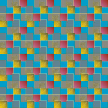 grafik küpleri ve kareler arka plan, sorunsuz tasarlamak vektör çizim 