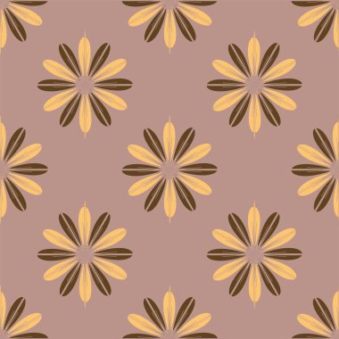 Renkli kesintisiz kaydırma-tasarım arka plan ile çiçek desenli.