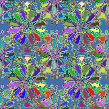 Soyut kaleydoskop renkli Dikişsiz desen arka planı için. 