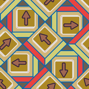 Kot düğmeleri Dikişsiz desen vektör çizim ile 