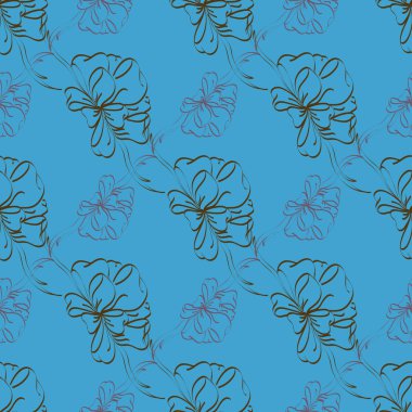 Renkli Yay ve kurdeleler sorunsuz desenli arka.