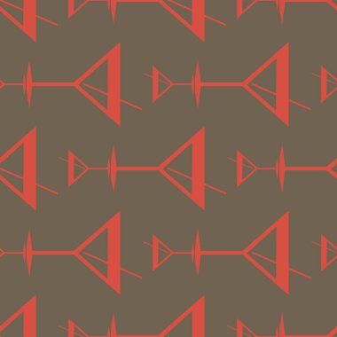 Tropik kokteyller desen, renkli kesintisiz vektör çizim