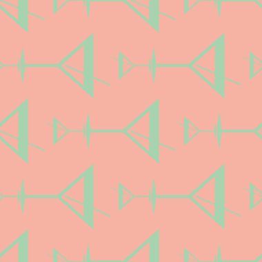 Tropik kokteyller desen, renkli kesintisiz vektör çizim