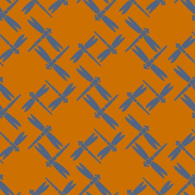 Yusufçuk seamless modeli. Vektör çizimler.