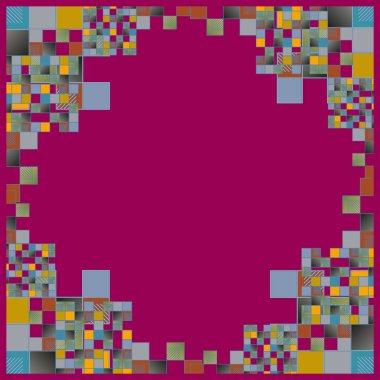 grafik küpleri ve kareler arka plan, sorunsuz tasarlamak vektör çizim 