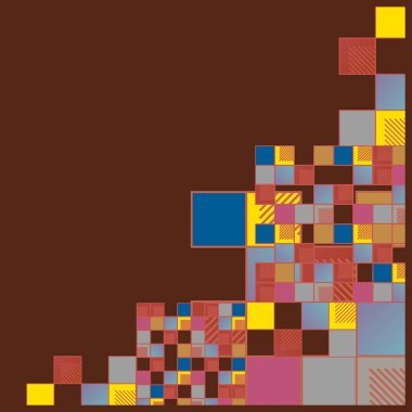 grafik küpleri ve kareler arka plan, sorunsuz tasarlamak vektör çizim 