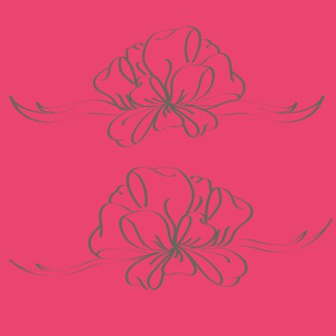 Yay ve şerit vektör karikatür çizimi