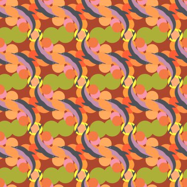 soyut geometrik renkli Dikişsiz desen arka plan için vektör çizim