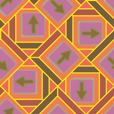 Kot düğmeleri Dikişsiz desen vektör çizim ile 