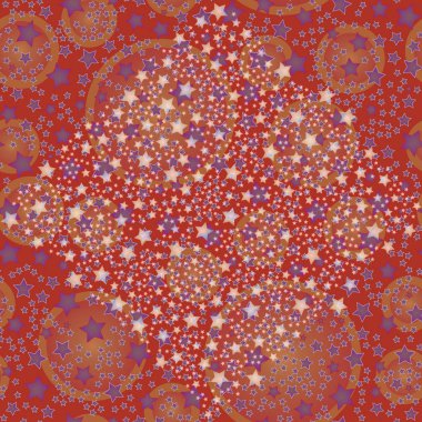 soyut geometrik renkli seamless modeli yıldız ile. Vektör çizim 