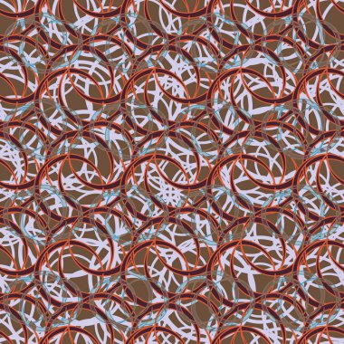 Daireler için arka plan ile Seamless modeli. vektör çizim