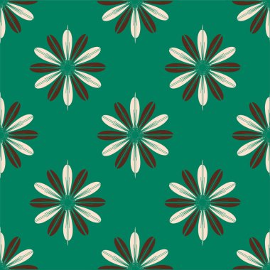 Renkli kesintisiz kaydırma-tasarım arka plan ile çiçek desenli.