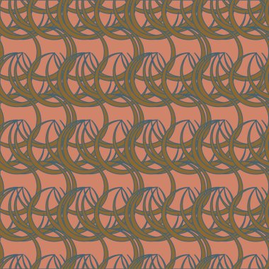 Daireler için arka plan ile Seamless modeli. vektör çizim