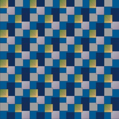 geometrik küpleri ve kareler arka plan sorunsuz tasarlamak vektör çizim