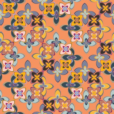  soyut çiçek geometrik Dikişsiz desen arka planı için