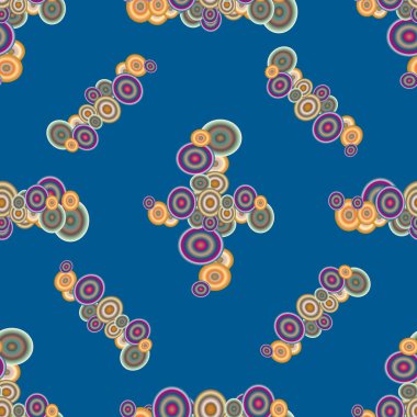 soyut geometrik renkli Dikişsiz desen arka plan için vektör çizim