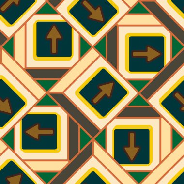 Kot düğmeleri Dikişsiz desen vektör çizim ile 