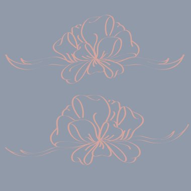 Yay ve şerit vektör karikatür çizimi