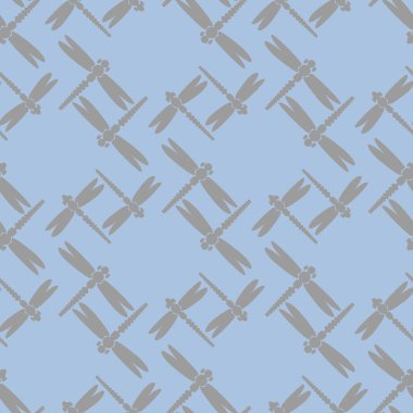 Yusufçuk seamless modeli. Vektör çizimler.