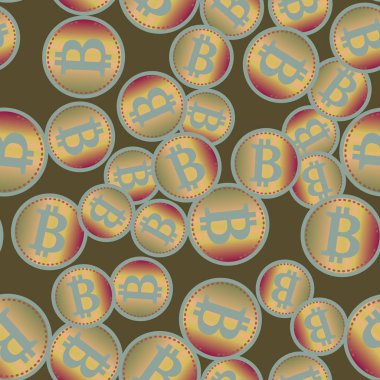 bitcoins parlak parlak pahalı sikkeleri ile Seamless modeli 