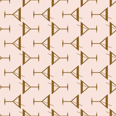 Tropik kokteyller desen, renkli kesintisiz vektör çizim