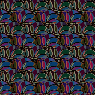 soyut geometrik renk desenli vektör çizimi