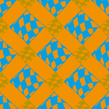 Soyut renkli geometrik Dikişsiz kareli desen arka planı için.