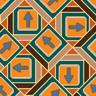 Kot düğmeleri Dikişsiz desen vektör çizim ile 