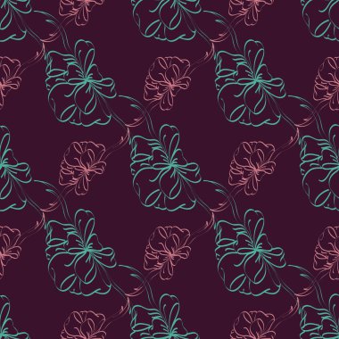 Renkli Yay ve kurdeleler sorunsuz desenli arka.