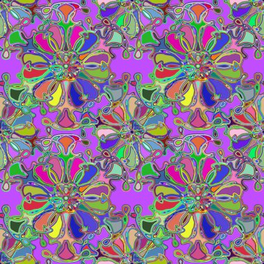 Soyut kaleydoskop renkli Dikişsiz desen arka planı için. 