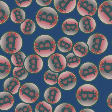 bitcoins parlak parlak pahalı sikkeleri ile Seamless modeli 