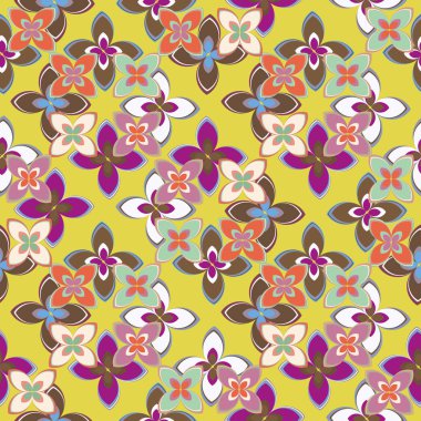  soyut çiçek geometrik Dikişsiz desen arka planı için