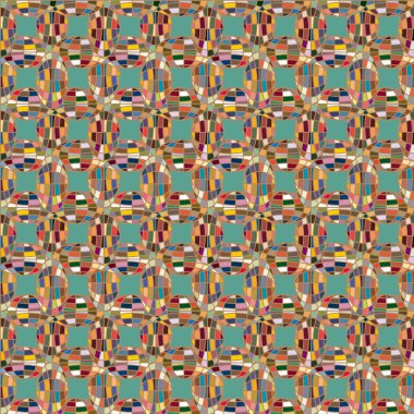 Soyut kaleydoskop desen renkli mozaik küre ile